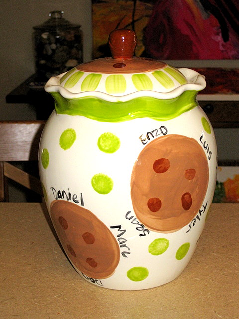 Thumbprint Cookie Jar